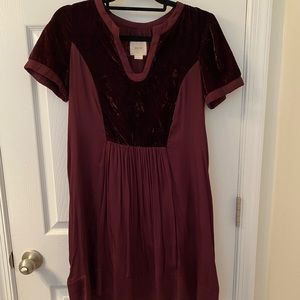 Anthropologie velvet dress- worn once